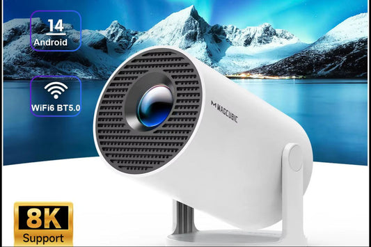 Projector HY300 Pro 8K Android 14 Dual Wifi6 290ANSI Allwinner H726 BT5.4 1080P 1280*720P Home Cinema Outdoor Projetor
