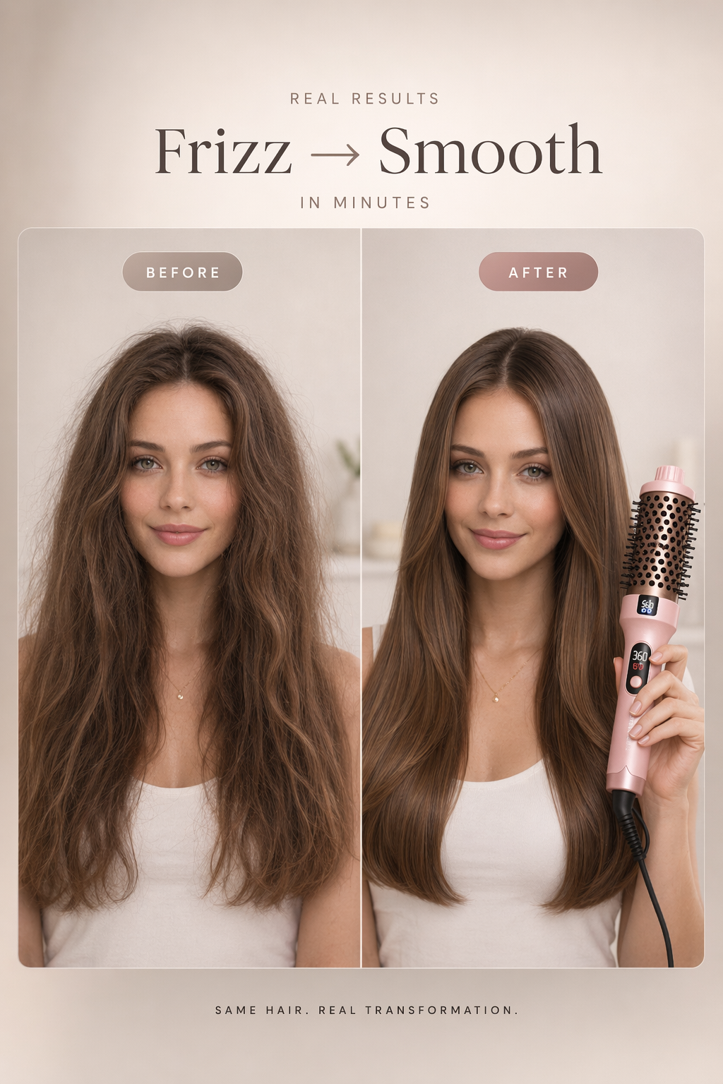 Smooth, Frizz-Free Hair in 10 Minutes